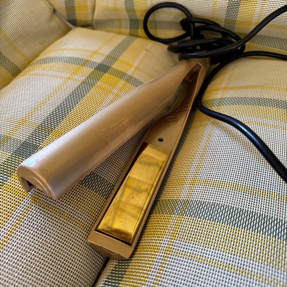 Hair Straightener Curling Iron GOLDEN Titanium Mirror Plate - Max 445F